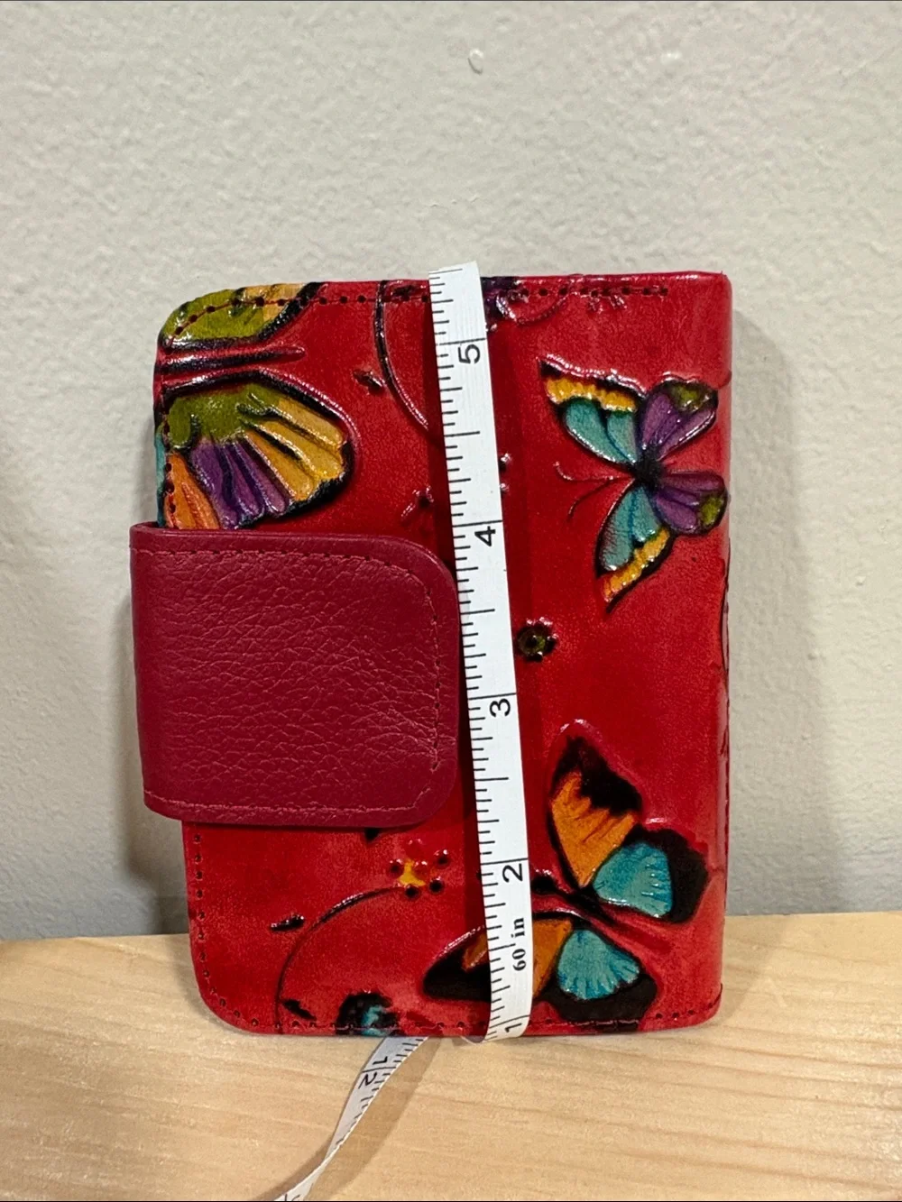 Red Butterfly Accent Wallet